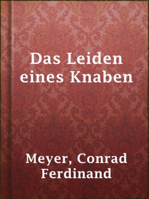 Das Leiden eines Knaben - ebook